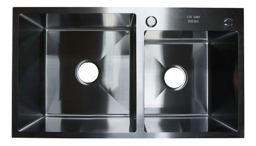 Lux Sany 8051 Fregadero Tarja Anti-ruido 2 Tinas Acero Inox