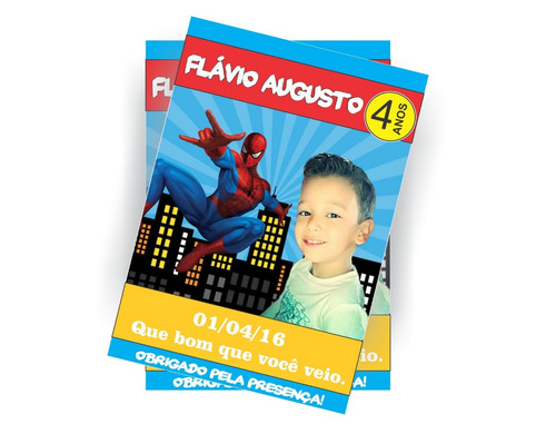 Imã Foto Geladeira Homem Aranha Mod1 Personalizado 20uni