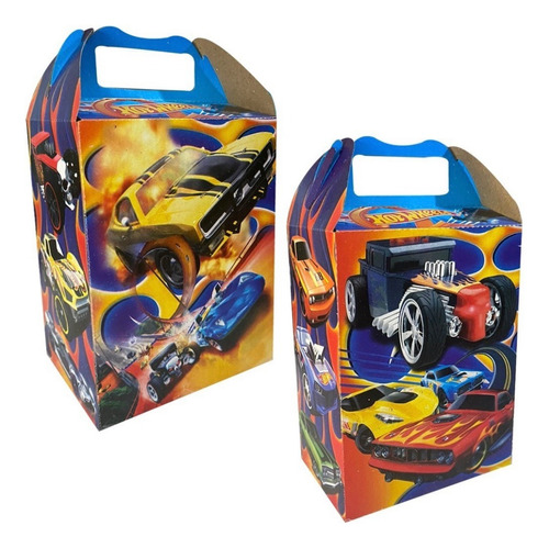 Hotwheels 70 Cajas Dulceras Carreras Bolos Aguinaldos Fiesta