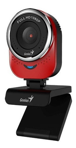Imagen 1 de 6 de Webcam Genius Qcam Full Hd 1080p 360º Mic 2mp Zoom Skype !