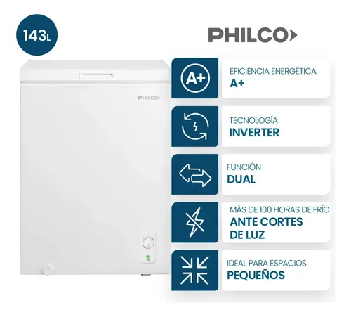 Comprar Freezer Horizontal Philco 143 Lts Inverter Blanco Phch145bi en Argentina