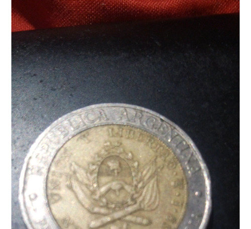 Moneda De Argentina De 1 Peso 1995 Con Fallo De Acuñaceon