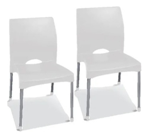 Silla Plastica Orlando P/metálicas X2 Unidades Colombraro