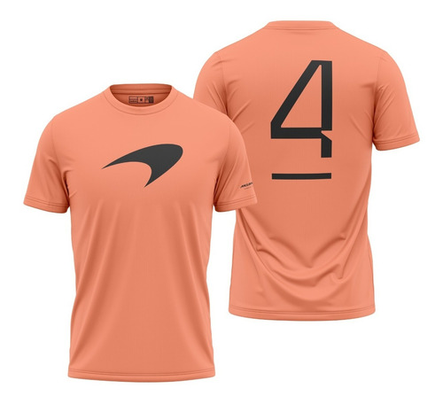 Playera F1 Mclaren Lando Norris 4 Naranja Pastel