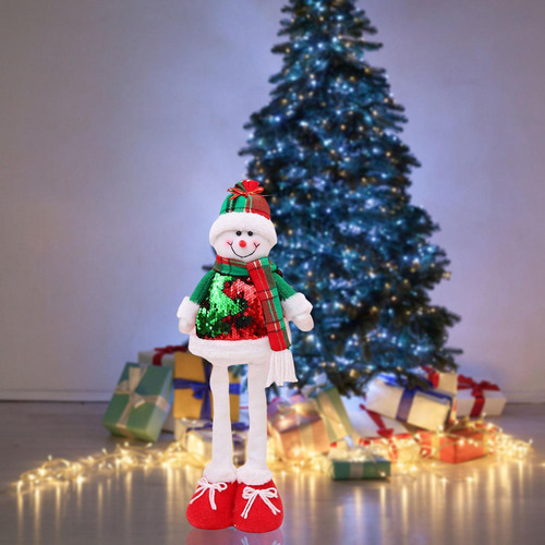 Muñeco De Navidad Estirable, Figura De Muñeco De Nieve L