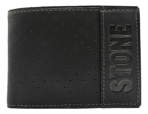 Billeteras Hombre Cuero Vacuno Stone Tarjetero Monedero 4179