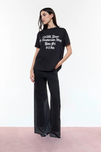 Remera Ginebra Harry Blanco Negro I25