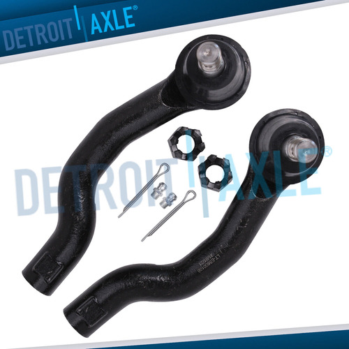 Pair Front Outer Tie Rods For 2005 2006-2012 Nissan Fron Ddh