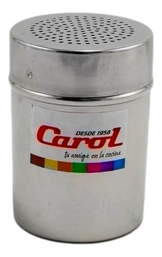 Imagen 4 de 4 de Salero Pimentero De Acero Inoxidable 9.5 Cm 150 Gr Carol Color Plateado