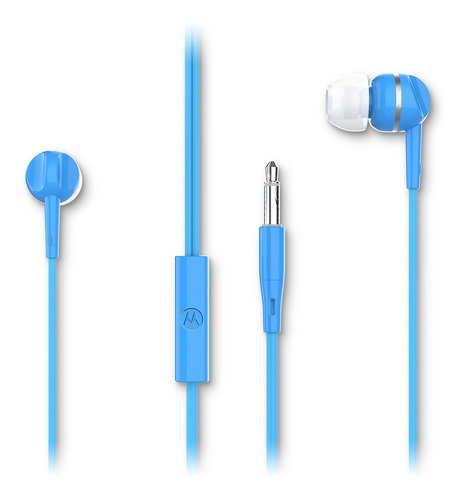 Audifonos Motorola Earbuds 105 Alámbrico In-ear Azul 3.5mm