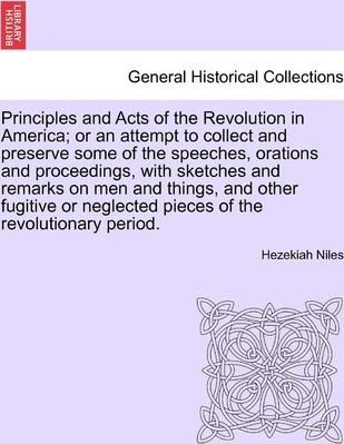 Libro Principles And Acts Of The Revolution In America; O...