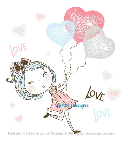 Imagen 3 de 7 de 6 Lámina Imprimible Cuadro Decorativo Dormitorio Niña Regalo