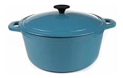 28cm Blue Cast Iron Enamel Pot, Stew Pot, Enamel Pot, Soup P