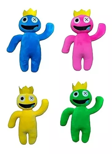 Boneco Pelúcia Rainbow Friends Capitulo 2 Monstro Ciano Blue em