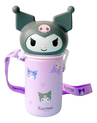 Termo Mymelody Kuromi Cinna Sanrio Original Frio Calor 350ml