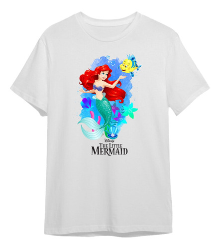 Remeras Princesas Disney 001 La Sirenita