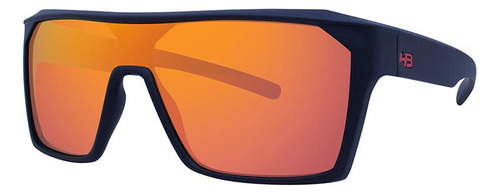 Óculos De Sol Hb Carvin 2.0/136 Preto Fosco Lente Espelhado