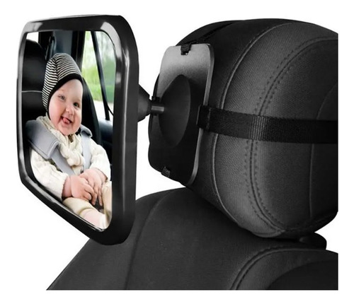 Espejo Retrovisor Bebés Mirando Hacia Atrás En Vehículo
