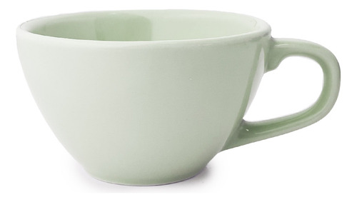 X 6 Combo Taza C/ Plato Germer Oval 300 Ml Color Verde