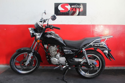 Imagem 4 de 11 de Haojue Chopper Road 150 2020 Preta Preto