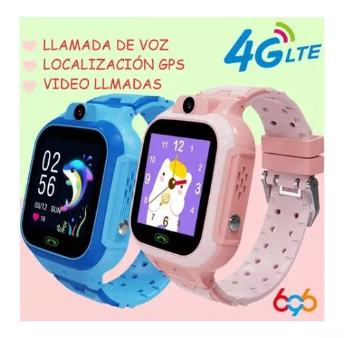 Reloj Inteligente Para Niños Gps Tracker Cámara Táctil Q12 Rosado