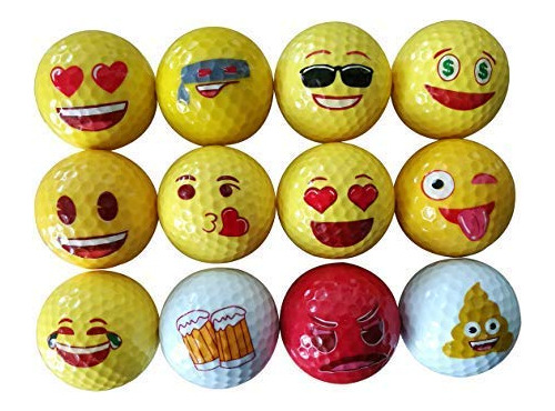 Yamato Premium Emoji Pelota Golf 12 Unidade Doble Capa Hk