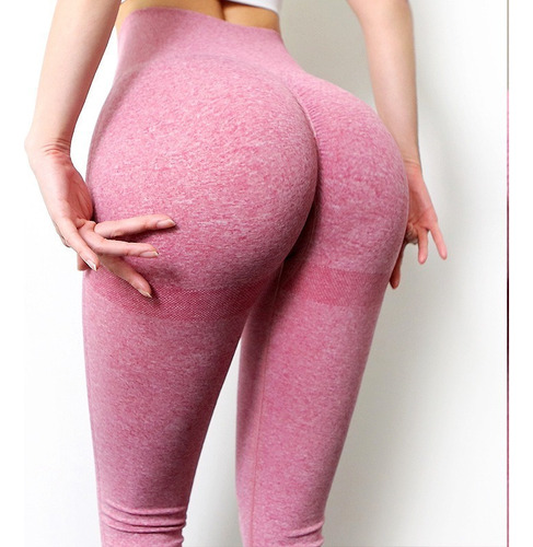 Pantalones Legging De Cintura Alta Sin Costuras Empina Butt