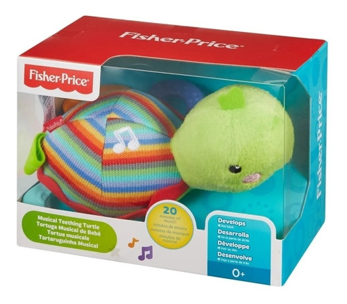Imagen 2 de 7 de Tortuga Musical De Bebe Fisher Price Peluche Mattel Playking