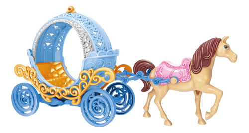 Imagen 5 de 9 de Carruaje Y Princesa Con Luz Y Sonido Simil Princesas Disney