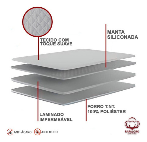 Protetor Impermeável P/ Colchão King Size Branco Ou Palha Cor Cores
