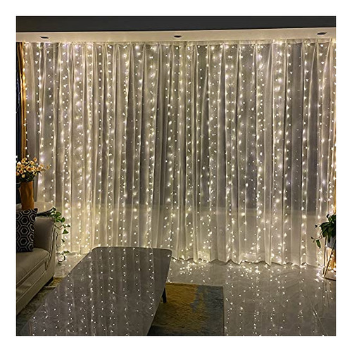 Yidong 300pcs Christmas String Lights Led Curtain W54cy