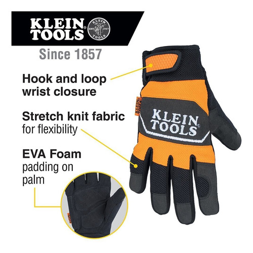 Klein Tools 60621 Winter Thermal Gloves, Xl Yyn