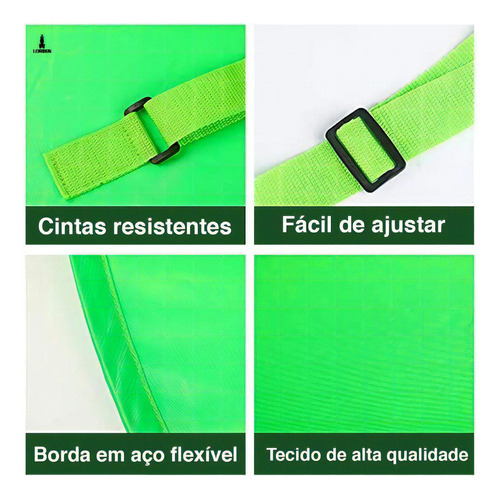 Fundo Fotográfico Chroma Key Verde Diâmetro 137 Cm Com Bolsa