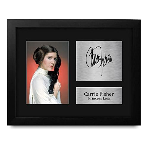 Regalo De Carrie Fisher, Marco Autógrafo Impreso Firma...