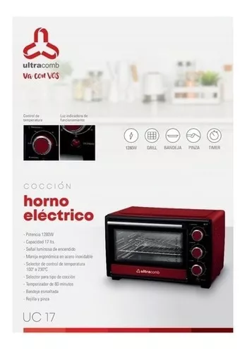 Horno Eléctrico 17 lts UC-17 - Ultracomb