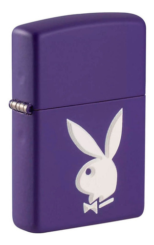 Encendedor Zippo Playboy Morado Mate
