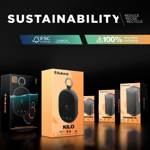 Skullcandy Terrain Altavoz Bluetooth Inalámbrico Altavoz Con