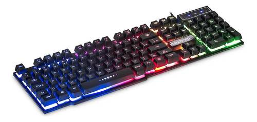 Teclado Exbom Bk-152c Rgb Semi-mecanico