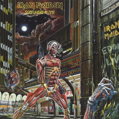 Vinilo Iron Maiden Somewhere In Time + Libro Nuevo Y Sellado