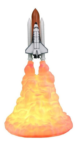  Lampara De Cohete  3d Luz Nocturna Rocket Lamp
