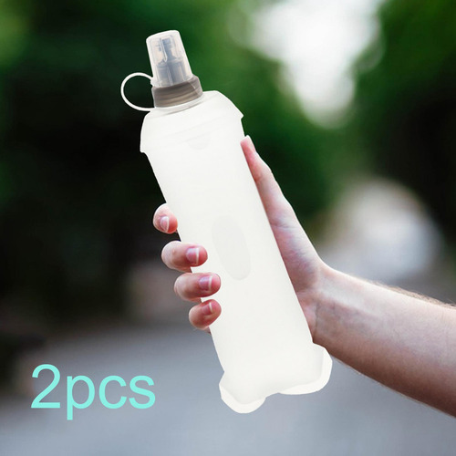 2x Bolsa De Botella De Agua Plegable Suave, Bolsa De Claro