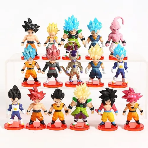 Kit Bonecos Dragon Ball Z Goku /vegita /gohan 14 Cm Articulados