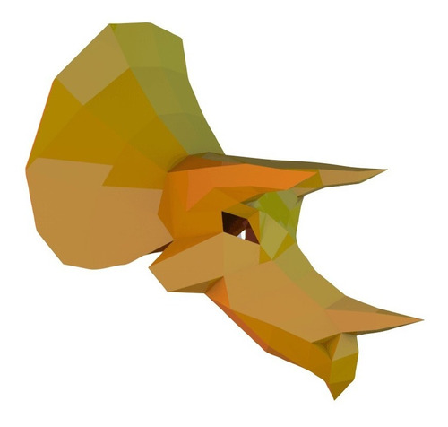 Máscara De Triceratops Plantilla Para Armar (formato Pdf)