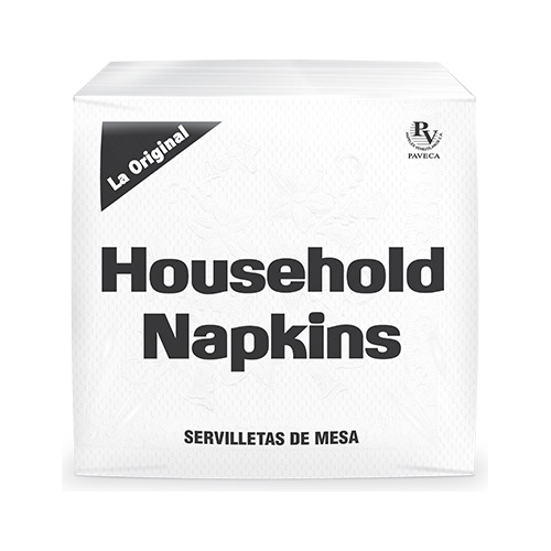 Servilletas Household Napking Cuadradas 120 Unidades