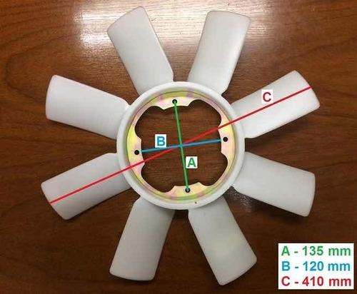 Paleta Ventilador Nissan Ld20/ld28-nissan 720-nissan Vaneyte