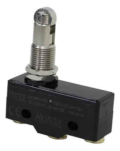 Chave Fim De Curso Miniatura Fm1308 Atuador Rolete Metaltex