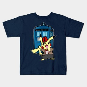 Remera Dragonfly Negra Y Blanca Pikachu Pokemon Col. C 28
