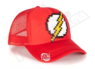 Gorra Flash - Dc Comics - Pixel Art 3d Retro