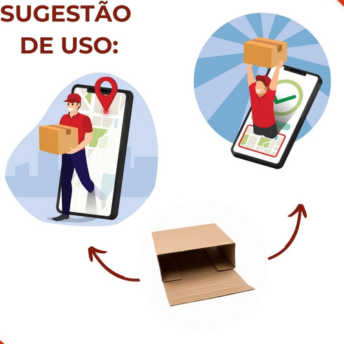 Kit Com 50 Caixas De Papelão Montável Para Livros - 26x19x03