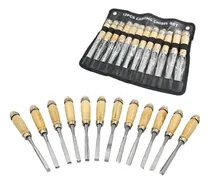 Comprar Juego De Cinceles 12 Piezas Para Tallar Madera Gubia 